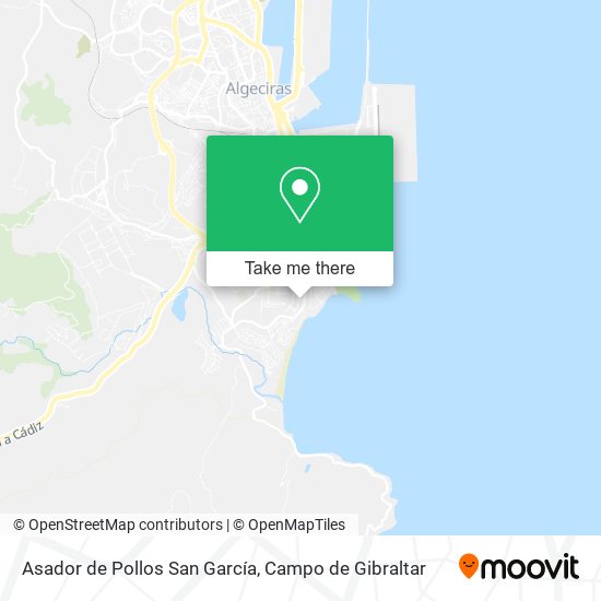 mapa Asador de Pollos San García