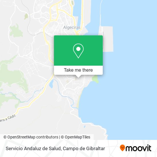 Servicio Andaluz de Salud map