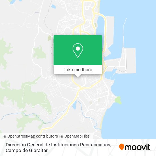 Dirección General de Instituciones Penitenciarias map