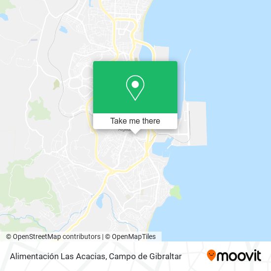 Alimentación Las Acacias map