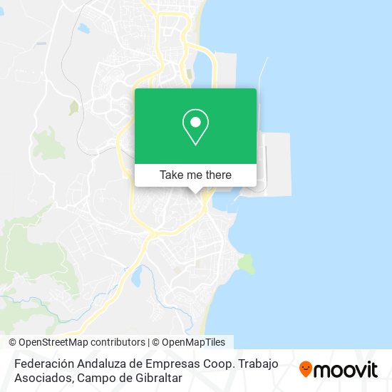 Federación Andaluza de Empresas Coop. Trabajo Asociados map