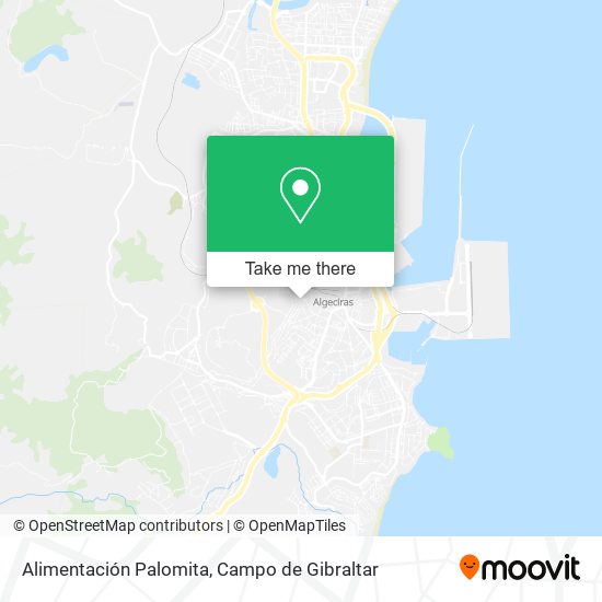 Alimentación Palomita map