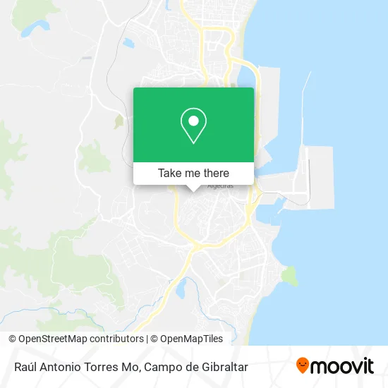 Raúl Antonio Torres Mo map