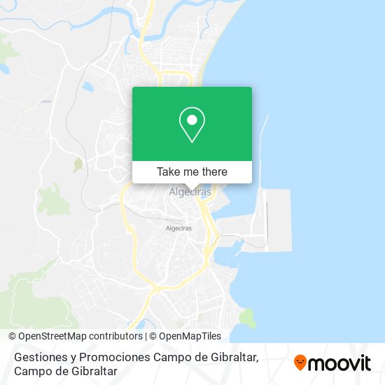 Gestiones y Promociones Campo de Gibraltar map