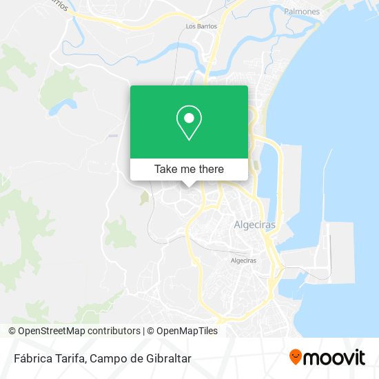 Fábrica Tarifa map