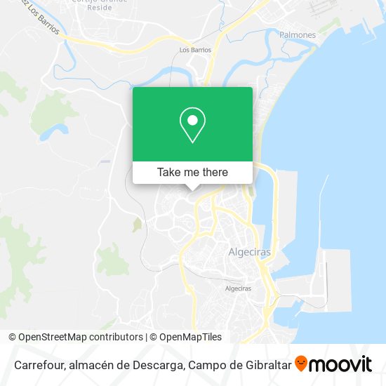 Carrefour, almacén de Descarga map