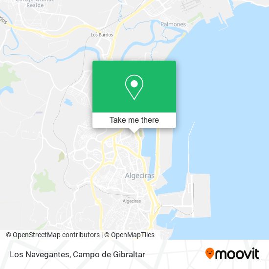 Los Navegantes map
