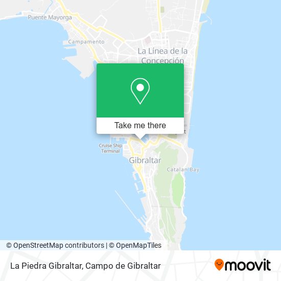 La Piedra Gibraltar map