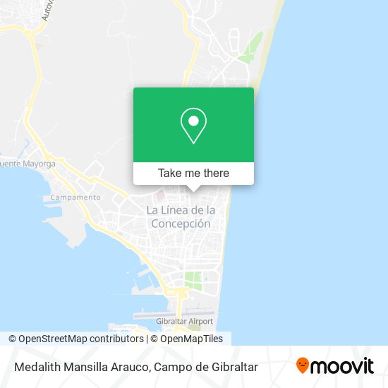 Medalith Mansilla Arauco map