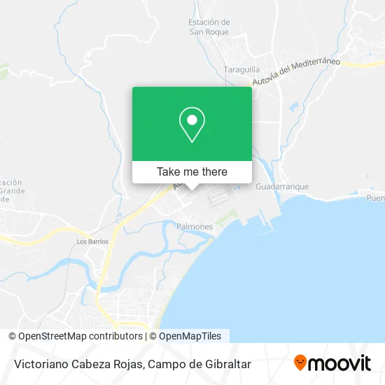 Victoriano Cabeza Rojas map