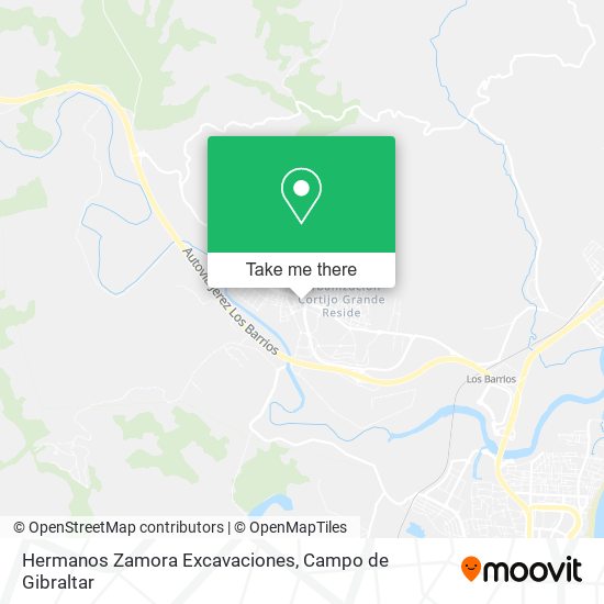Hermanos Zamora Excavaciones map