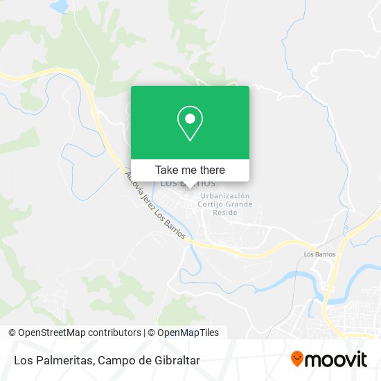 Los Palmeritas map