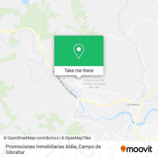 Promociones Inmobiliarias Aldia map