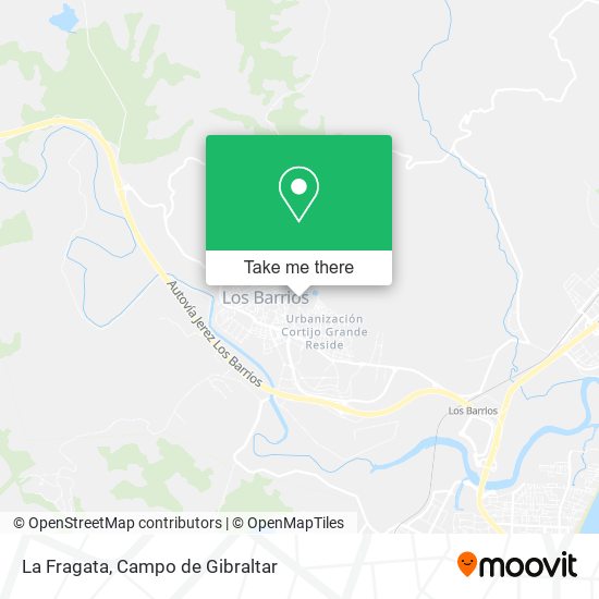 La Fragata map