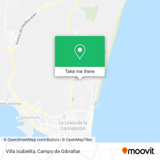 Villa Isabelita map