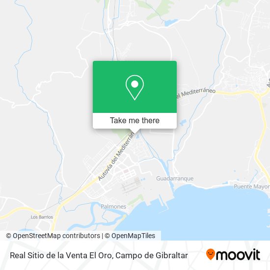 Real Sitio de la Venta El Oro map