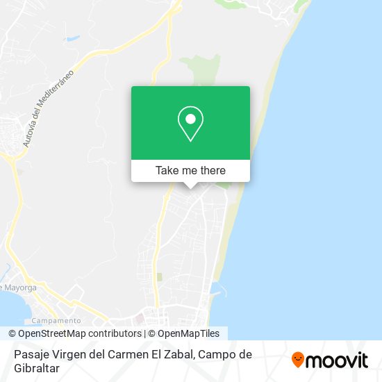 Pasaje Virgen del Carmen El Zabal map