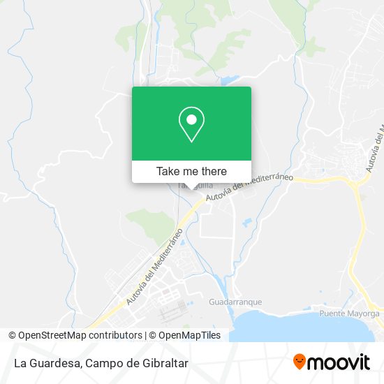 La Guardesa map