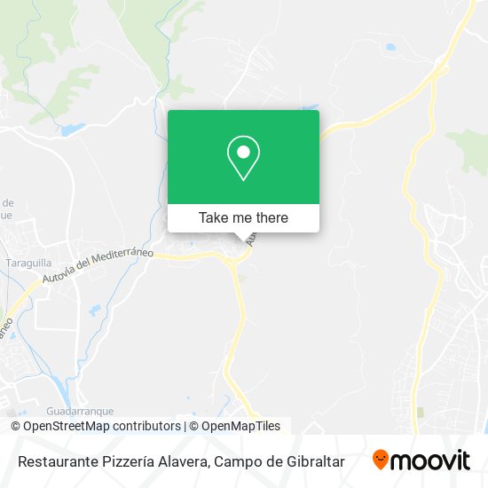 Restaurante Pizzería Alavera map