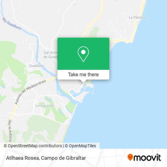 Atlhaea Rosea map