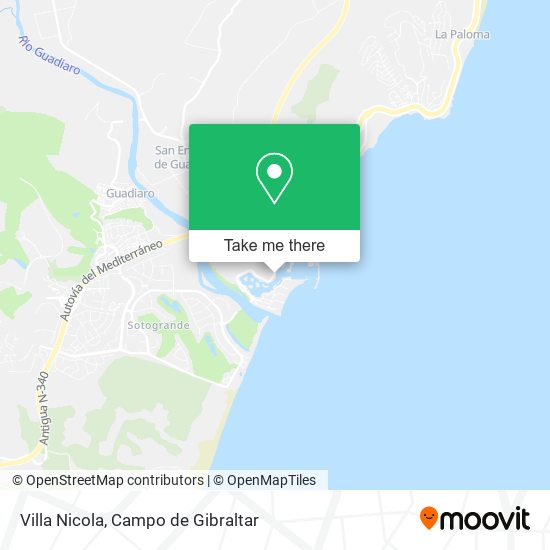 Villa Nicola map