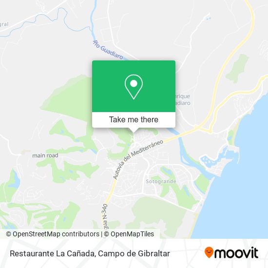 Restaurante La Cañada map