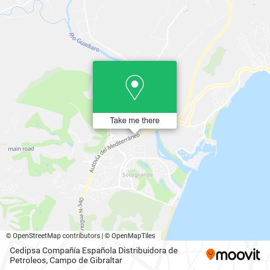 Cedipsa Compañía Española Distribuidora de Petroleos map