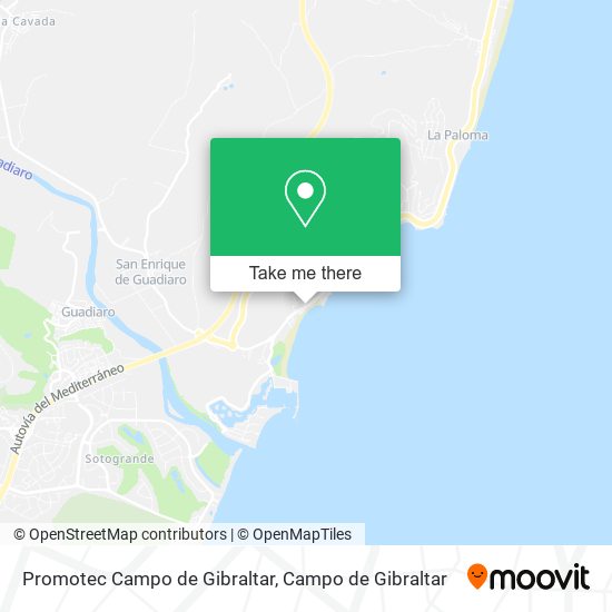 Promotec Campo de Gibraltar map