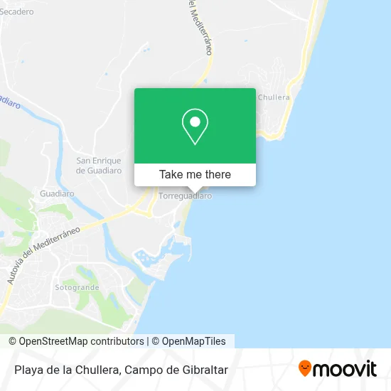 Playa de la Chullera map