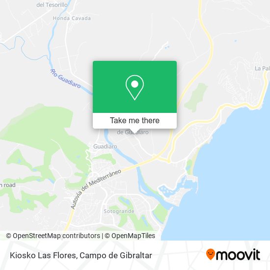 Kiosko Las Flores map