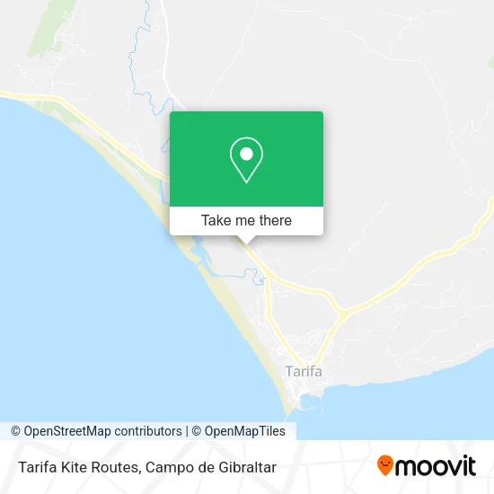 Tarifa Kite Routes map
