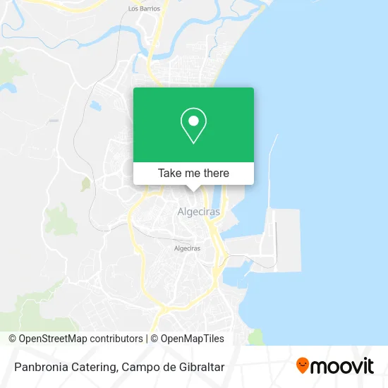 Panbronia Catering map