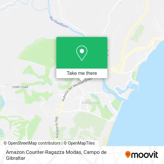 mapa Amazon Counter-Ragazza Modas