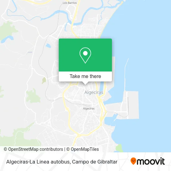 Algeciras-La Linea autobus map