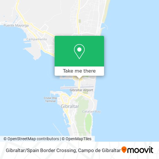 Gibraltar / Spain Border Crossing map