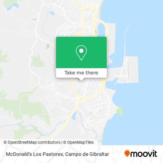 McDonald's Los Pastores map