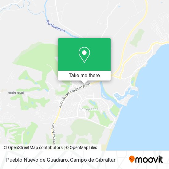 mapa Pueblo Nuevo de Guadiaro