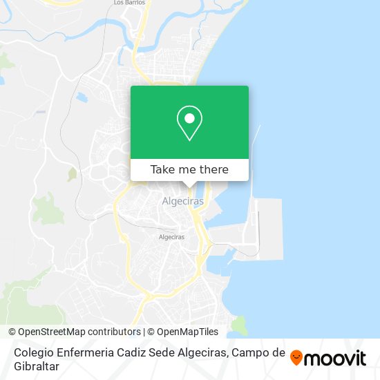 mapa Colegio Enfermeria Cadiz Sede Algeciras