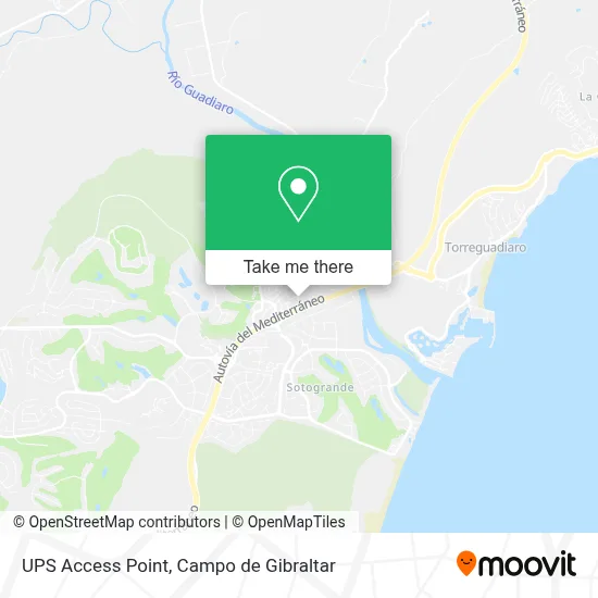 Ups Access Point map