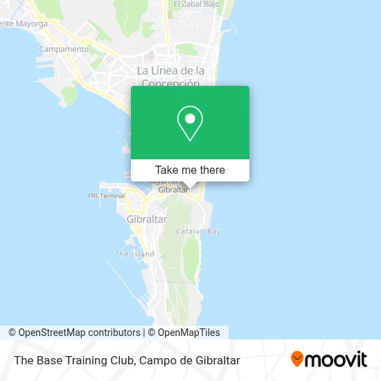 The Base Training Club map