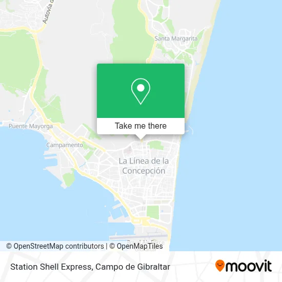 Station Shell Express map