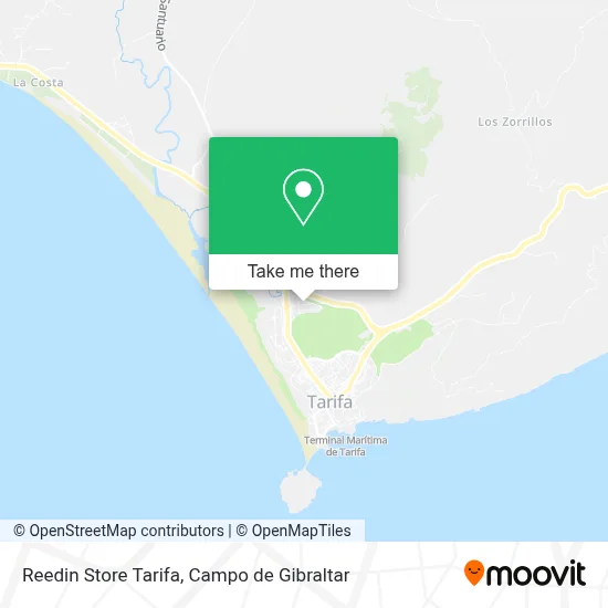 Reedin Store Tarifa map