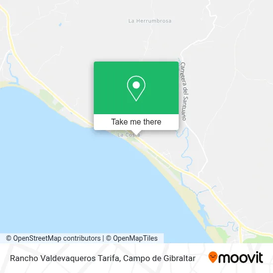 Rancho Valdevaqueros Tarifa map
