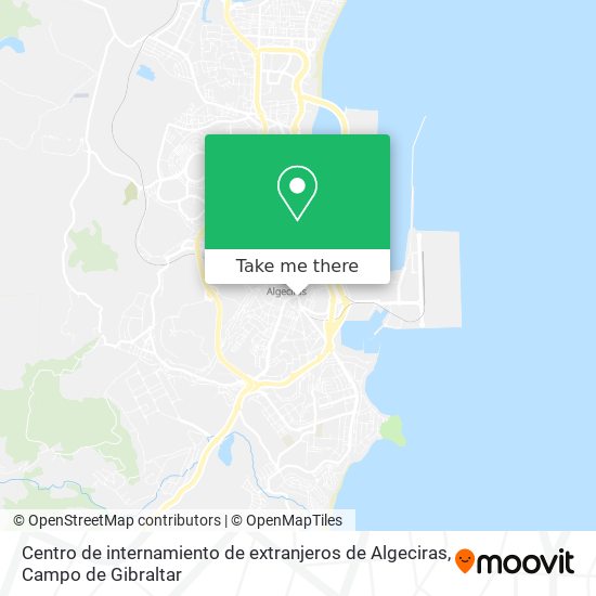 Centro de internamiento de extranjeros de Algeciras map