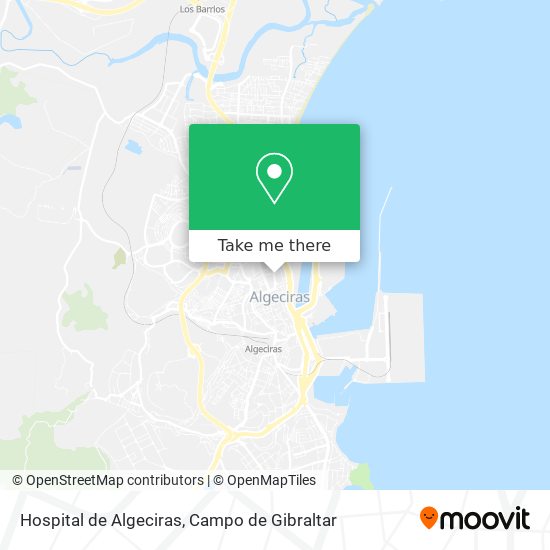 Hospital de Algeciras map