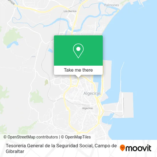 Tesorería General de la Seguridad Social map