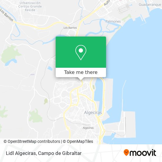 Lidl Algeciras map