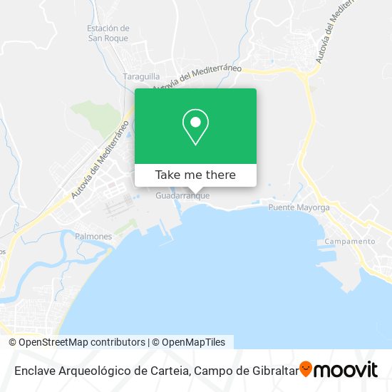 Enclave Arqueológico de Carteia map