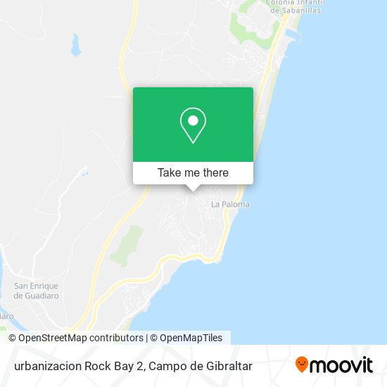 urbanizacion Rock Bay 2 map