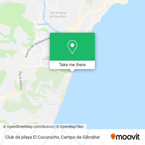 Club de playa El Cucurucho map